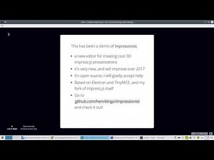 Impressionist: short demo for creating stunning 3D impress.js presentations