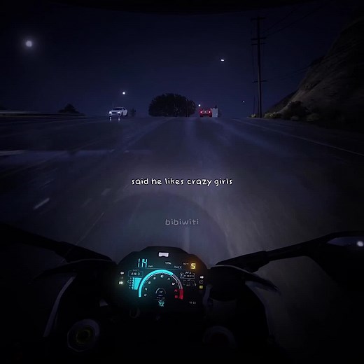 Nighttime Motorcycle Ride: Dashboard Experience