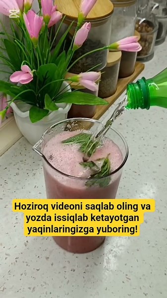 The Most Viral 2-Minute Watermelon Mint Lemonade Hack! 🍉☀️🧊 #kitchenhacks #diy #recipe #viral