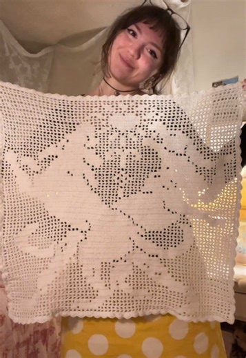 My Biggest Filet Crochet Project Yet!