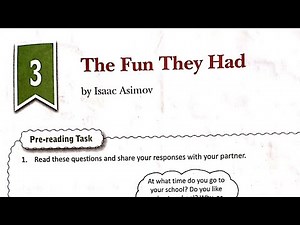 The Fun They Had by Isaac Asimov||DAV Class 8 English||Complete detailed and easy explanation||
