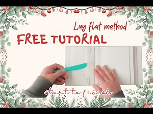 BASE album Tutorial | Lay Flat method cover | 5x6 EASY Scrapbook mini album