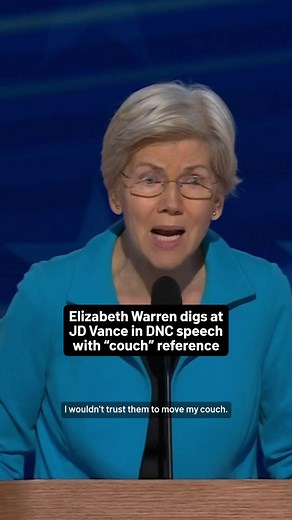 Sen. Elizabeth Warren Takes Shots at Donald Trump and JD Vance in DNC Speech