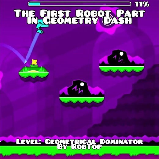 The First Geometry Dash Robot Part [Geometry Dash Short]