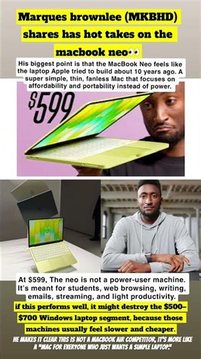 MKBHD’s honest take on the MacBook Neo… is Apple changing the budget laptop game?👀
