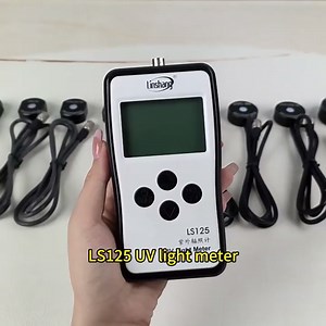 LS125 UV Light Meter Test Ultraviolet Power UV Intensity Energy for 365nm 395nm UVA LED UVB UVC Waterproof Sensor Probe High Precision Simple Operation (LS125+UVA-X0)