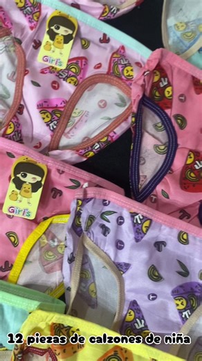 12 piezas de calzones de niña #calzones #niña