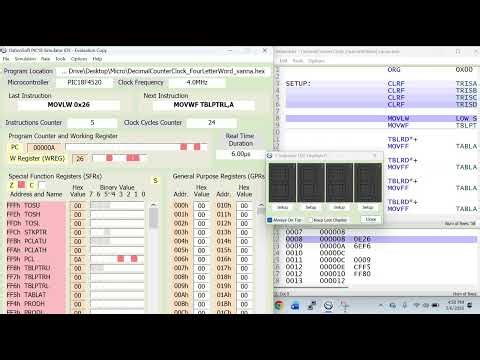 Pic18 true love 7 segment