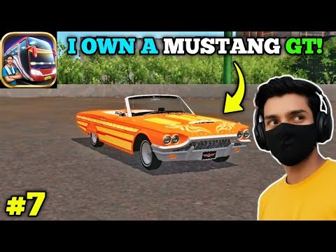 I drive a vintage mustang 🥳🥳🥳|| for bus simulator indonesia hindi gameplay #7