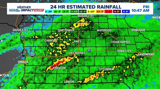 Here's how much rain has fallen in central Iowa