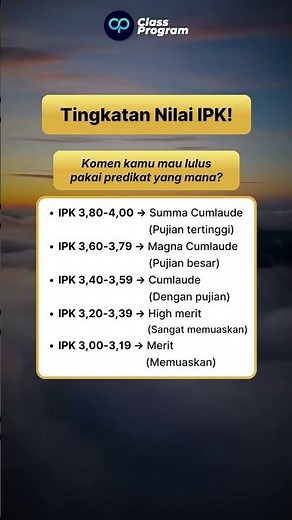 Tingkatan IPK, mahasiswa harus paham istilahnya!