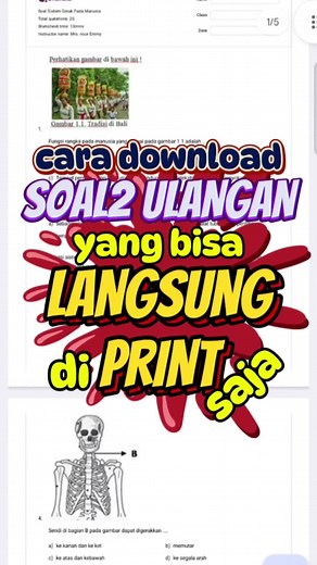 Cara Download Soal Ulangan untuk Dicetak Secara Mudah