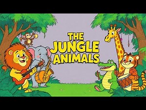 green screen explosion Jungle Animals Playing Musical Instruments | Fun Cartoon for Kids🦁