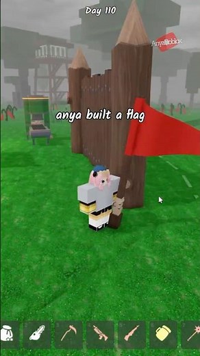 99 Nights in the Forest🔨- New Items Log Gate & Flag🚩🚩- Roblox