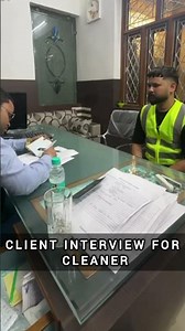Face To Face Client Interview For Cleaner Job #shortsfeed #cleaner #jobs #shorts
