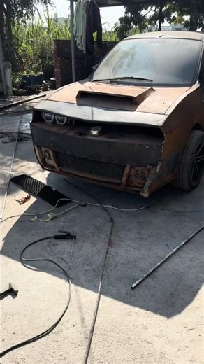 Day 54 | Custom Headlights Frame Build | Hatchback to Muscle Car #automobile #automobile