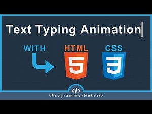 CSS Text Typing Animation | CSS Animation (The Right Way)