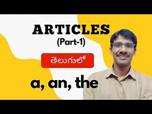 ARTICLES, Usage of Definite Article and Indefinite article