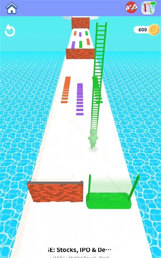 Suspenseful: Build the ladder and win! 🪜✨ #LadderRace #shortsfeed