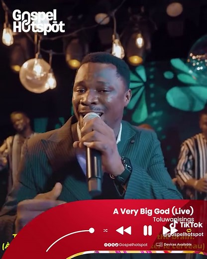 A Very Big God Live Performance by Toluwanisings