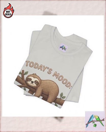 Sloth MEH T-Shirt | Lazy Sloth Graphic Tee, Funny Meme Shirt