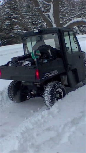 Polaris Ranger Plowing Snow - It's starting to feel like an old fashioned winter!
