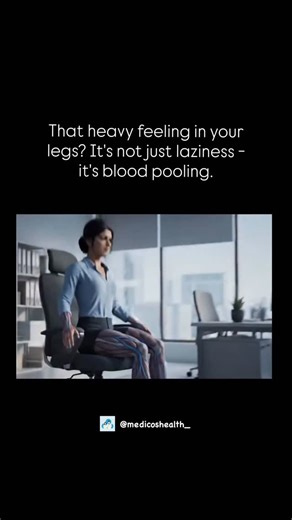 Medical & Health ⚕️ | Ever felt your legs go heavy or numb after sitting for hours? It’s not just fatigue - it’s physiology. When you sit still for a long time,... | Instagram