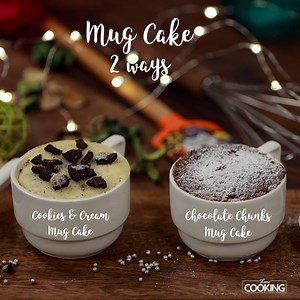 944K views · 1.5K shares | Mug Cake 2 Ways | Chocolate Chunks Mug Cake | Cookies & Cream Mug Cake #Mugcake #2minscake #microwavecake #egglesscake #Chocolatechunksmugcake #cookiesandcreammugcake #recipes #cake #microwavecake | Home cooking | Facebook