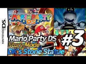 Mario Party DS Gameplay Walkthrough Part 3 of 5 Story Mode DK's Stone Statue | AlexGamingTV