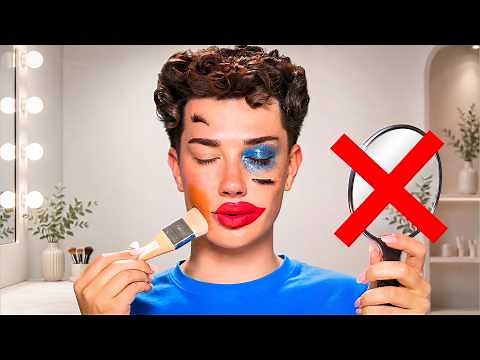 ULTIMATE NO MIRROR MAKEUP CHALLENGE!