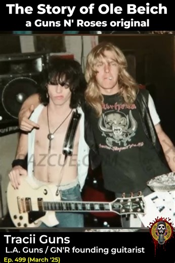 AFD REWIND⏪: TRACII GUNS shared with us the tragic story of Ole Beich, Guns N' Roses' original bassist. Full March '25 interview wherever you get podcasts. | Appetite For Distortion with Brando