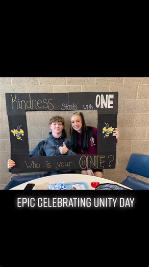 Epic celebrating Unity Day #unityday #unity #highschool #epic #hornetway