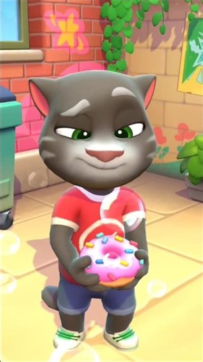 Talking My Tom Eating Donut Funny Moments Shorts Video Gameplay