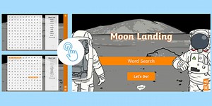 Moon Landing Interactive Word Search