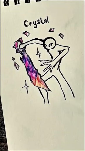 how to draw a body with (crystal,time stop,dark) #drawinglab #colordrawing #gesturedrawing