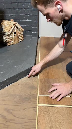 How to cut laminate flooring around a fireplace | KD Flooring