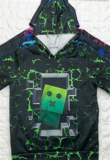 Cute outfit for the Minectaft lovers! #minecraft #boyclothes #kidswear #kidshoodie #schoolstyle