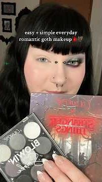 Easy romantic goth makeup tutorial 🩸