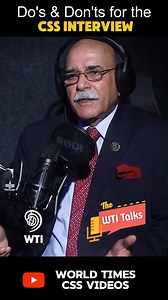 🎙️ 𝐃𝐨'𝐬 & 𝐃𝐨𝐧'𝐭𝐬 𝐟𝐨𝐫 𝐭𝐡𝐞 𝐂𝐒𝐒 𝐈𝐧𝐭𝐞𝐫𝐯𝐢𝐞𝐰 🎙️ Get insider tips and expert guidance from 𝐀𝐦𝐛. 𝐑. 𝐈𝐫𝐟𝐚𝐧 𝐑𝐚𝐣𝐚 (𝟓𝐭𝐡 𝐂𝐓𝐏, 𝐅𝐒𝐏) to ace your CSS interview with confidence! 🌟 ✅ Learn the essential do’s to impress the panel. ❌ Avoid common pitfalls that could cost you your dream career. 💡 This is your chance to elevate your preparation and stand out in the final stage! Watch full episode on our YouTube Channel: World Times CSS Videos ~ Follow @worldtimesins