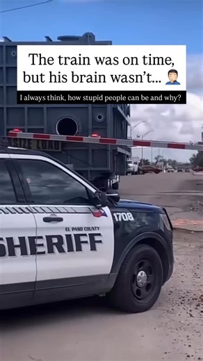 Zarnab Khan Lashari on Instagram: "🚆💥 𝗪𝗵𝗲𝗻 𝘀𝘁𝗲𝗲𝗹 𝗺𝗲𝗲𝘁𝘀 𝘀𝘁𝘂𝗽𝗶𝗱𝗶𝘁𝘆 Yet again, another “it won’t happen to me” moment… an oversize truck stopped squarely on the tracks in El Paso County while a Union Pacific locomotive barreled straight toward it. The crossing lights flashed, alarms screamed, and the sheriff’s siren wailed, but the driver sat there frozen until the inevitable collision tore the trailer apart. #TrainSafety #ZarnabLashari #ElPasoCounty #UnionPacific #Oversize