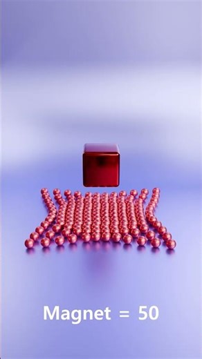 Satisfying Magnetic Physics 🧲 #3danimation #3dmodeling #relaxing #blender3d #animation