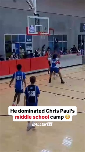BallerTV on Instagram: "6′7″ 7th grader Christian Bell was on another level at @cp3nmsc South 😮"