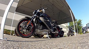 Taking a test ride on Harley-Davidson's first electric motorcycle