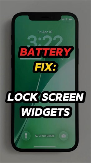 How To Stop Lock Screen Widgets From Draining Battery 🛑