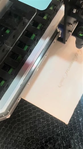 Yes, my laser can write on paper 🤌🏼 #stationery #wedding #invitations #loveletters #brides2026