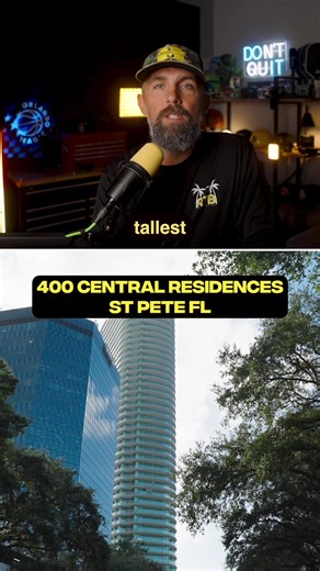 St Pete is growing up. And going up. 400 Central Residences have begun move ins. The first 25 floors. Went out to see this gorgeous building in person today. I have to say, it’s a hell of a lot bigger when you see it in person than when you see it on the internet. I love it. Talk about a prime location. Walking distance to all of my favorite places DTSP. Let me know what you think. To me, this is the perfect use case. Office, retail, and residential. It’s a trend we’re starting to see more and m
