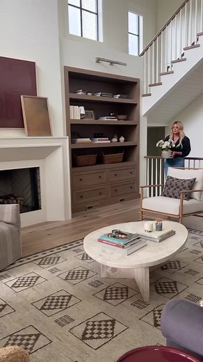 “This coffee table is one of those pieces that makes a statement while leaving space for others to shine.” — Shea McGee. Shop through the link in bio!