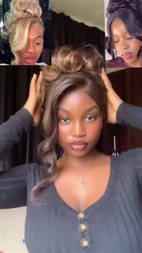 Who doesn’t love a Messy Updo tutorial ✨ 🎥: @olubolade.alexis . #messyupdo #buntutorial #hairtutorial #AFAMBeauty #Prell No claim made of ownership of content or use of brand products. Usage of social media content cleared under the Fair Use Act. Post is for inspirational, educational and entertainment purposes only.