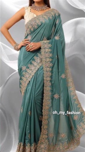 Top 10 Most Trending Saree & Blouse Contrast Ideas #saree #fashion