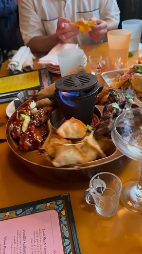 Flaming Pu-Pu. Dinner and drinks until 9:30pm tonight! 🌊🌊🌊 | Little Nickel